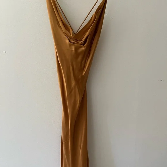 GOLD Diamante Wilfred by Aritzia Dress - Picture 3 of 4